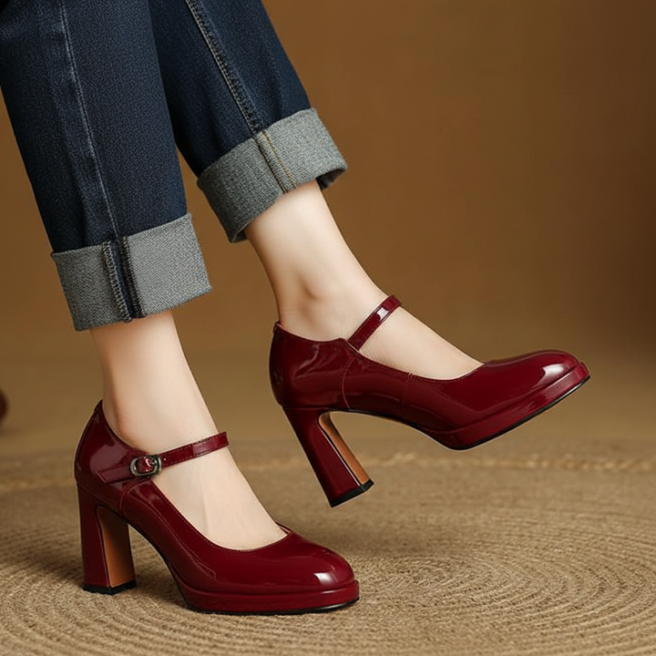 Rosa Genuine Leather Heels