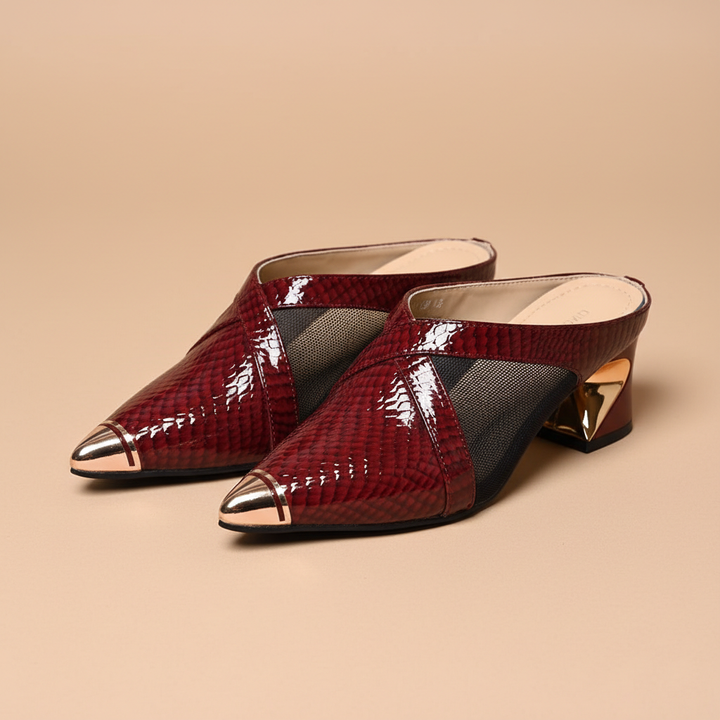 Valencia Leather Mules