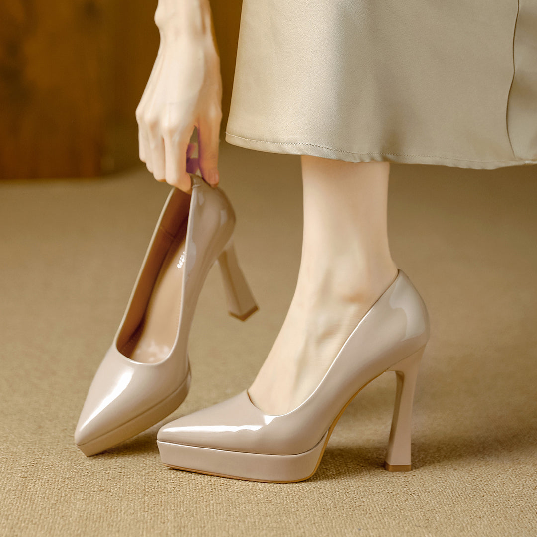 Vela Genuine Leather Heels