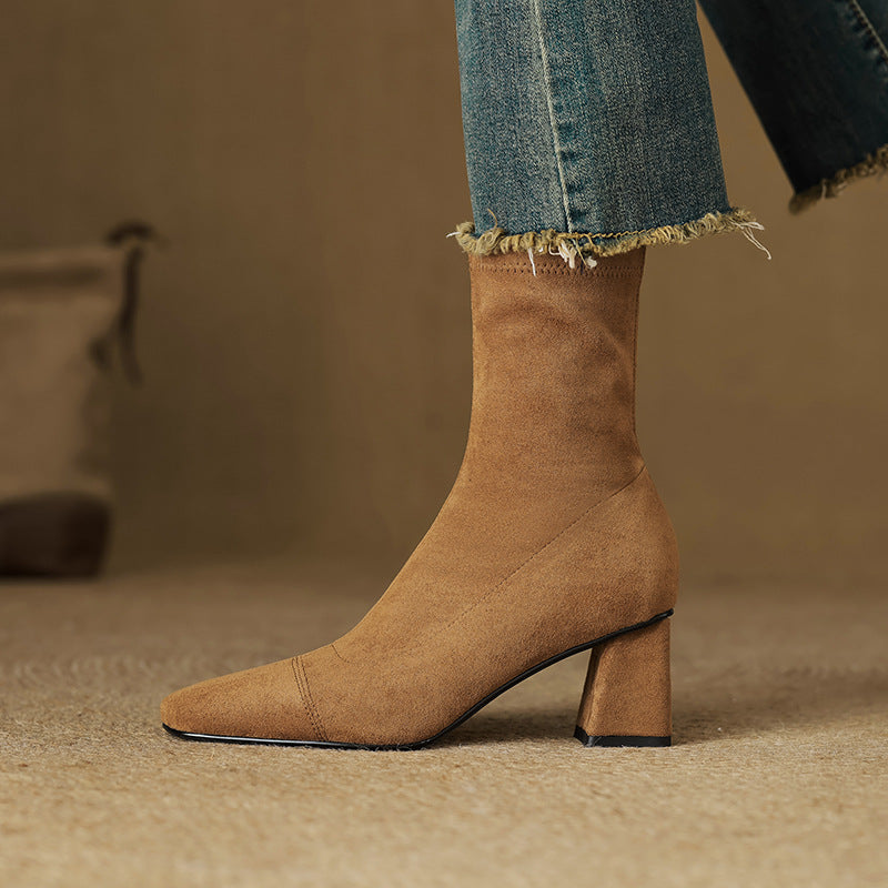 Sari Genuine Suede Boots