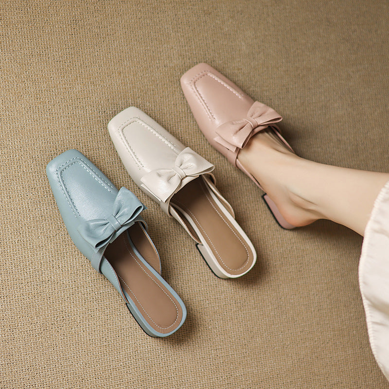Mireva Genuine Leather Mules