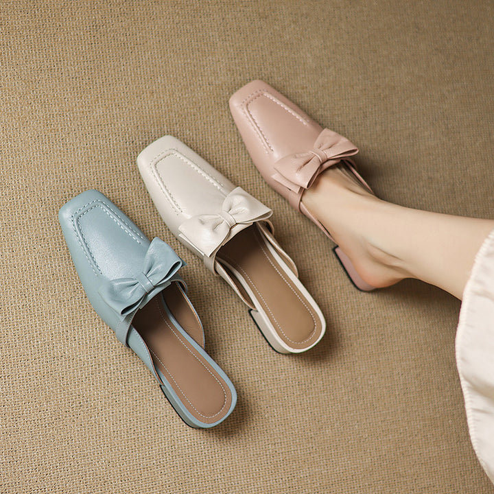 Mireva Genuine Leather Mules