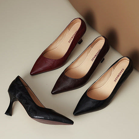 Aurel Genuine Leather Heels