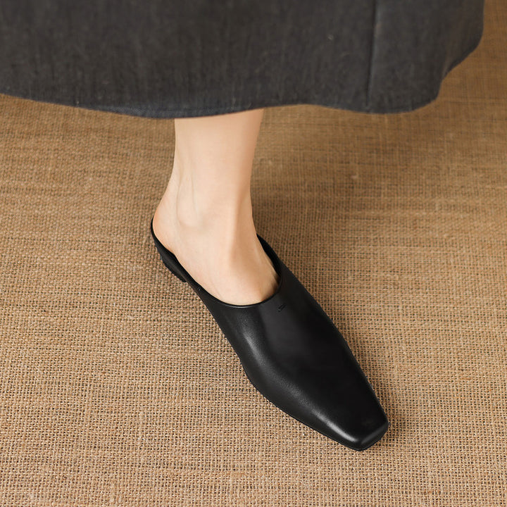 Nerissa Genuine Leather Mules