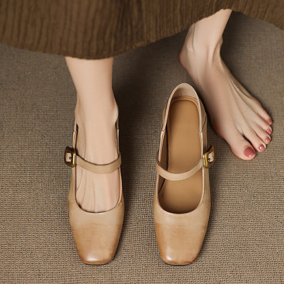 Luna Genuine Leather Heels