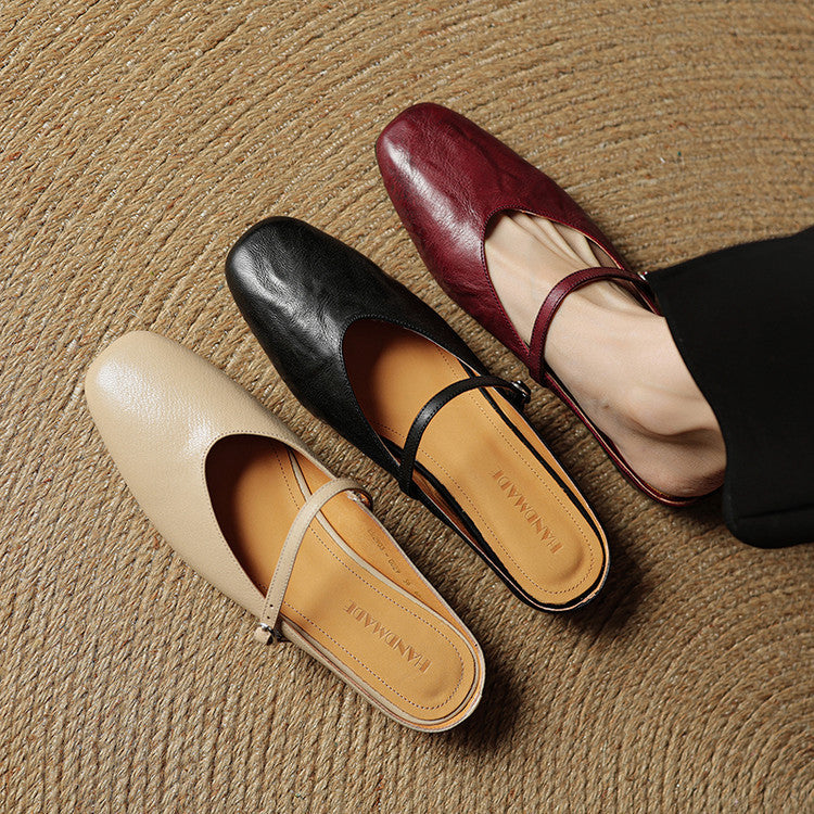 Rovina Genuine Leather Mules