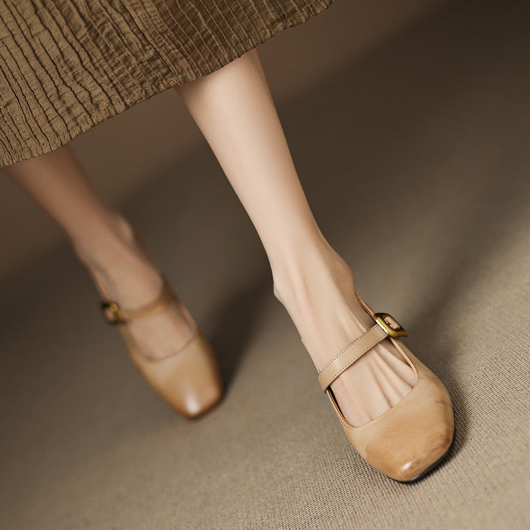 Luna Genuine Leather Heels