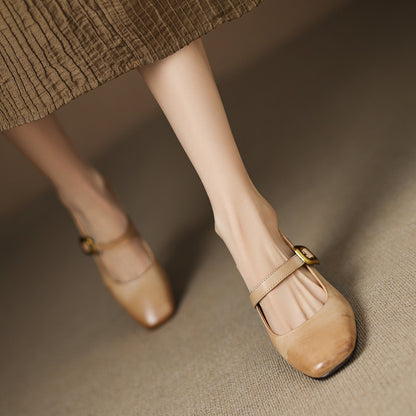 Luna Genuine Leather Heels