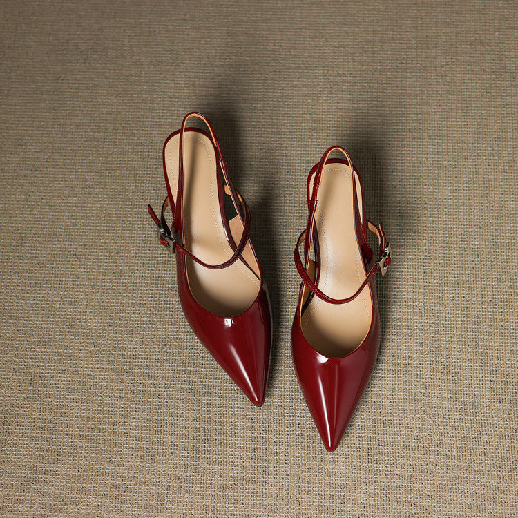 Elle Genuine Leather Heels