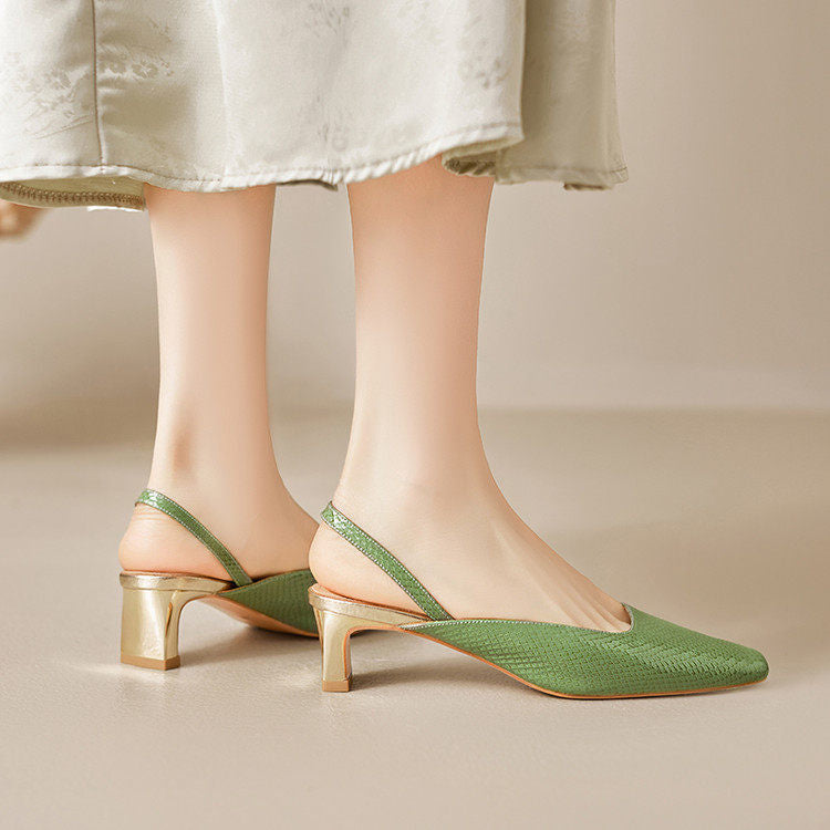 Lesta Genuine Leather Heels