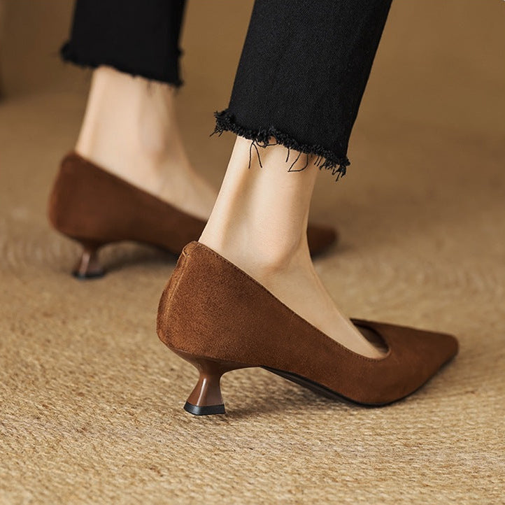 Orlen Genuine Suede Heels