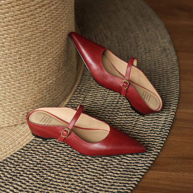 Liora Genuine Leather Mules