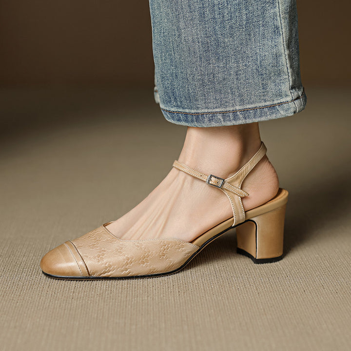 Savira Genuine Leather Heels