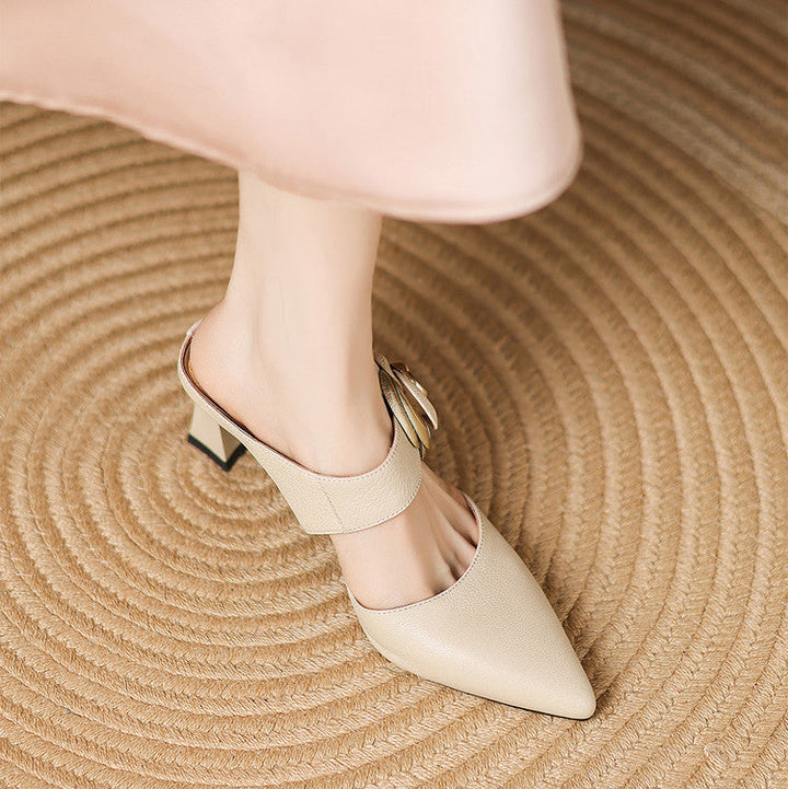 Amaria Genuine Leather Heels