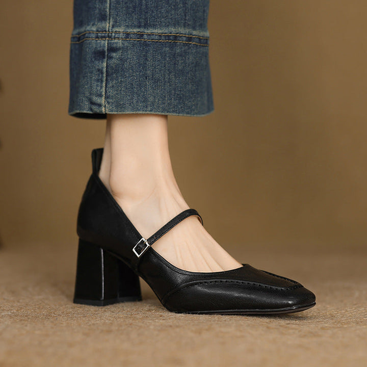 Cadria Genuine Leather Heels