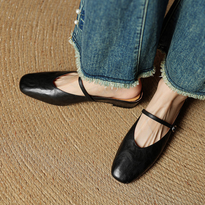 Rovina Genuine Leather Mules