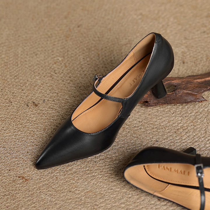 Eva Genuine Leather Heels