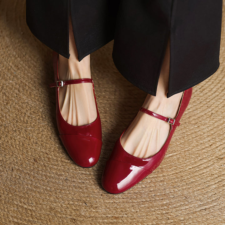 Jaya Genuine Leather Flats
