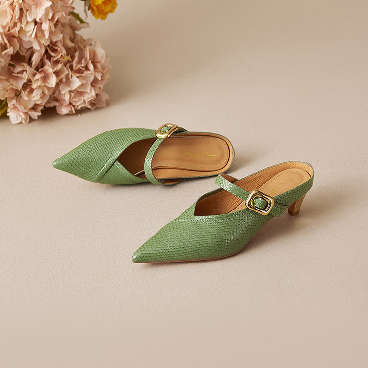 Maribelle Genuine Leather Heels