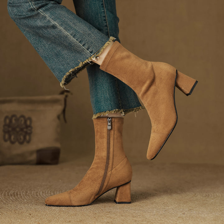 Sari Genuine Suede Boots