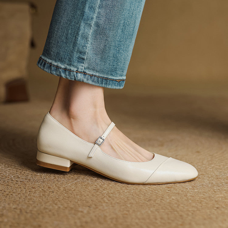 Jaya Genuine Leather Flats