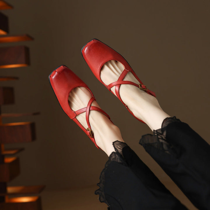 Fina Genuine Leather Flats