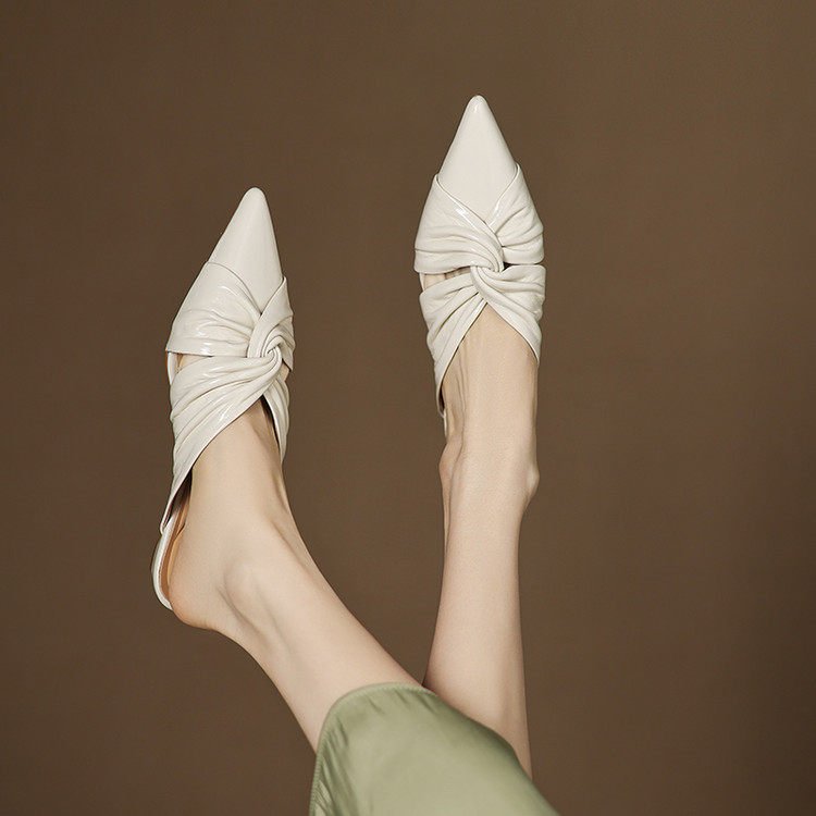 Elvara Genuine Leather Mules