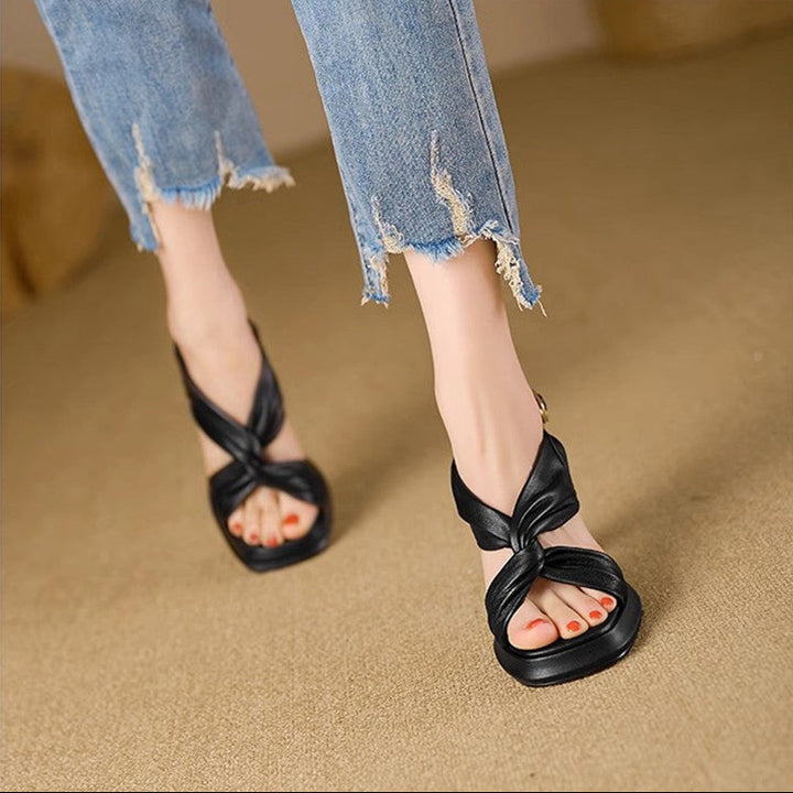 Arla Leather Heels