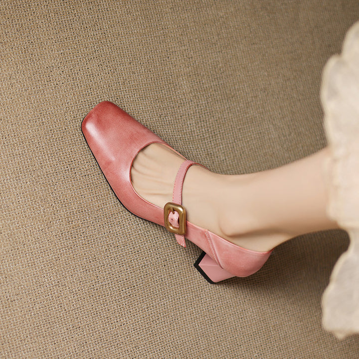 Luna Genuine Leather Heels