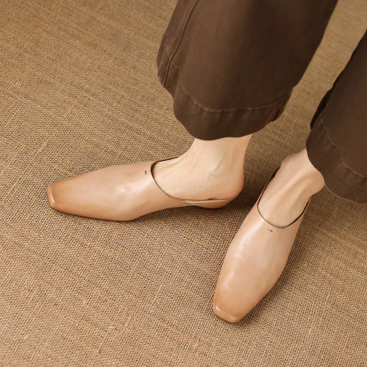 Nerissa Genuine Leather Mules