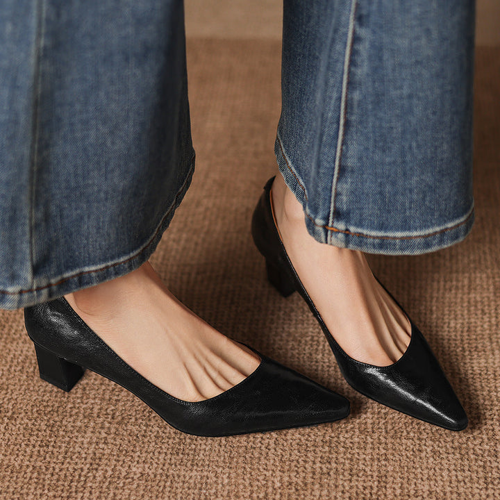 Lorvane Genuine Leather Heels