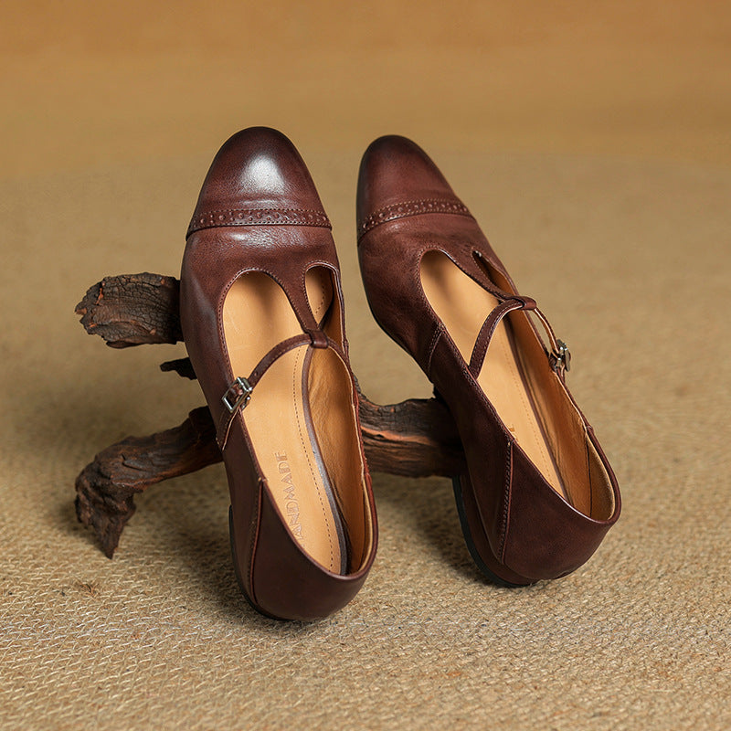 Jasmine Genuine Leather Flats