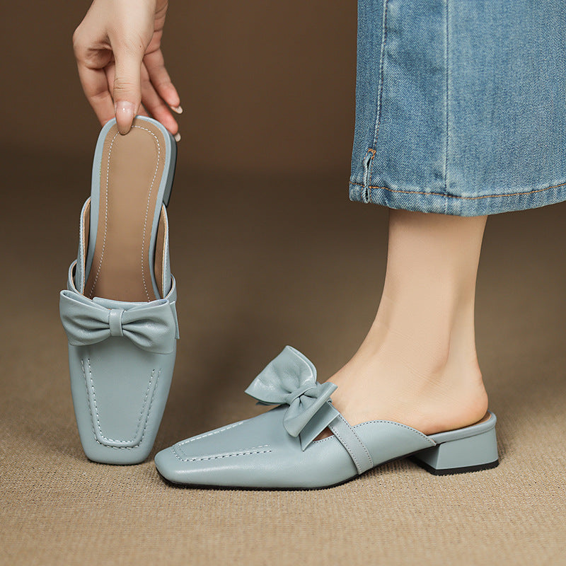 Mireva Genuine Leather Mules