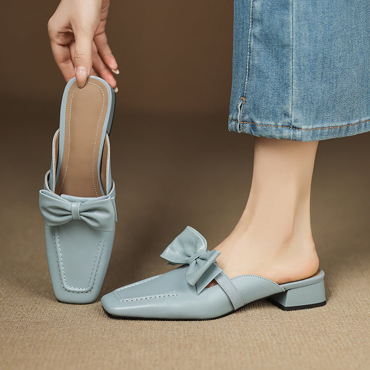 Mireva Genuine Leather Mules