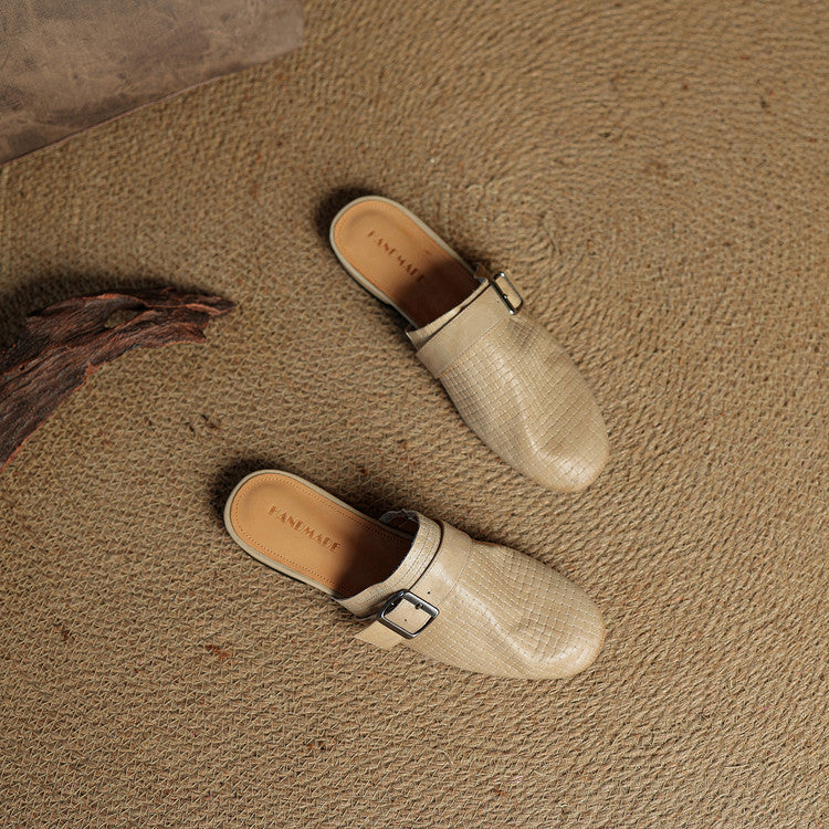 Malena Genuine Leather Mules