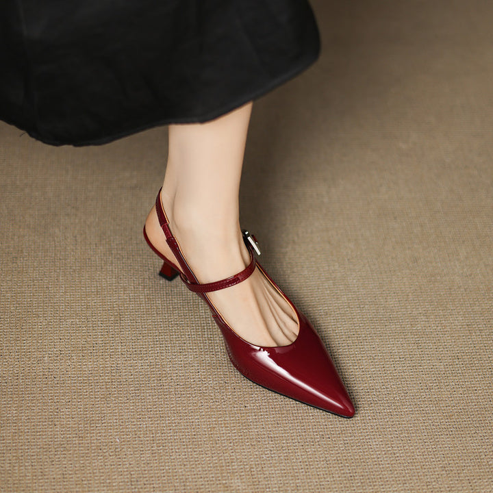 Elle Genuine Leather Heels