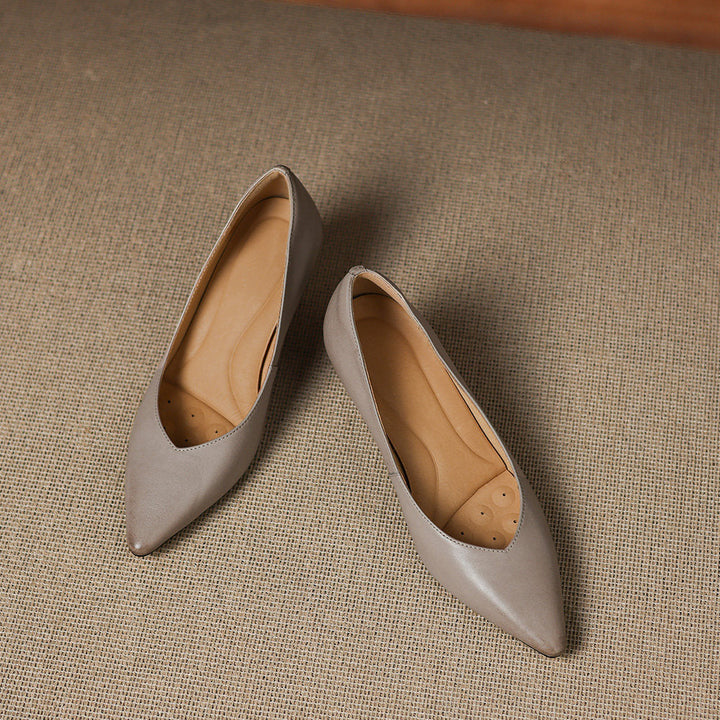 Lenora Genuine Leather Heels