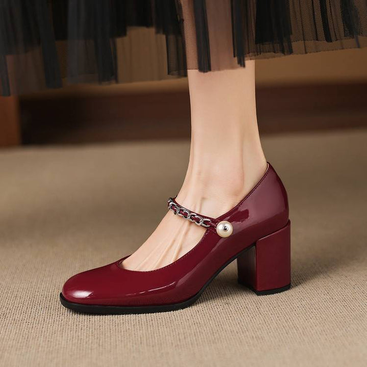 Vessa Genuine Leather Heels