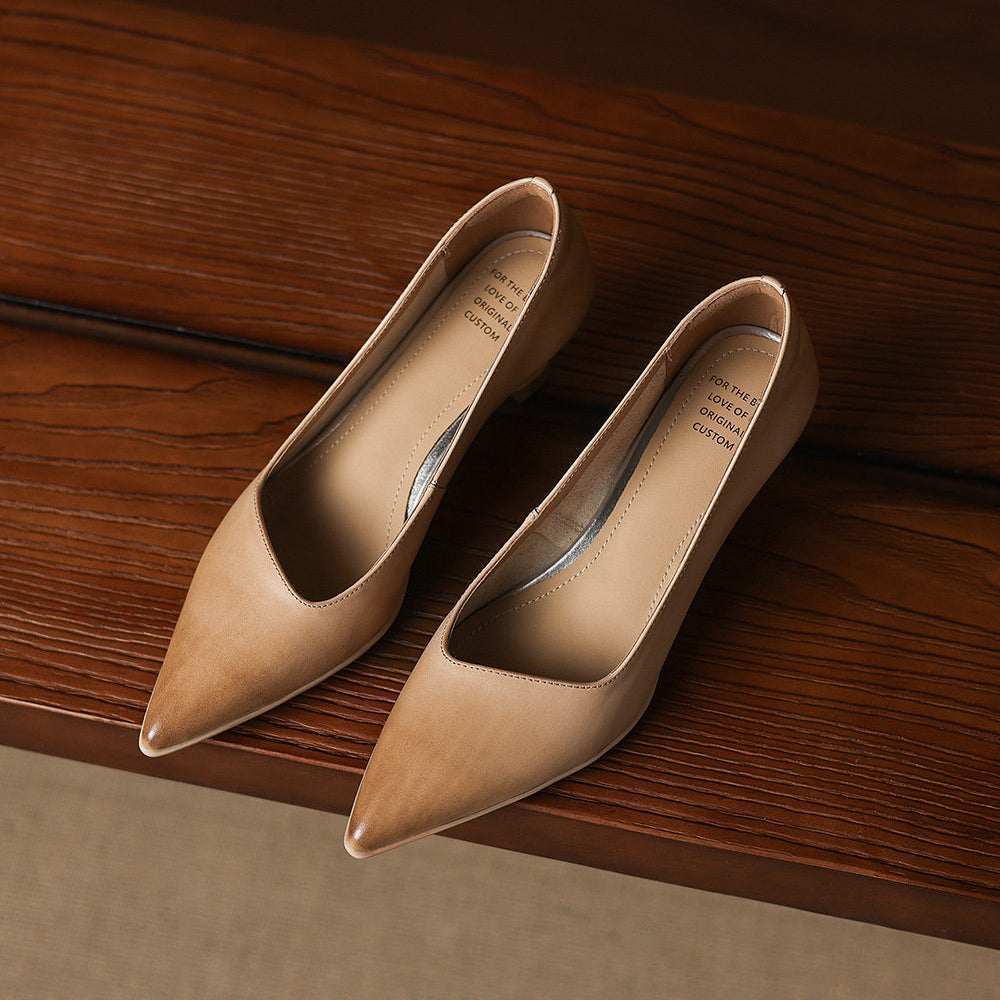 Valeria Genuine Leather Heels