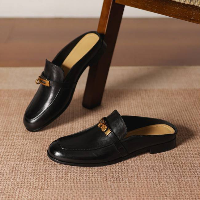 Fiorella Genuine Leather Mules