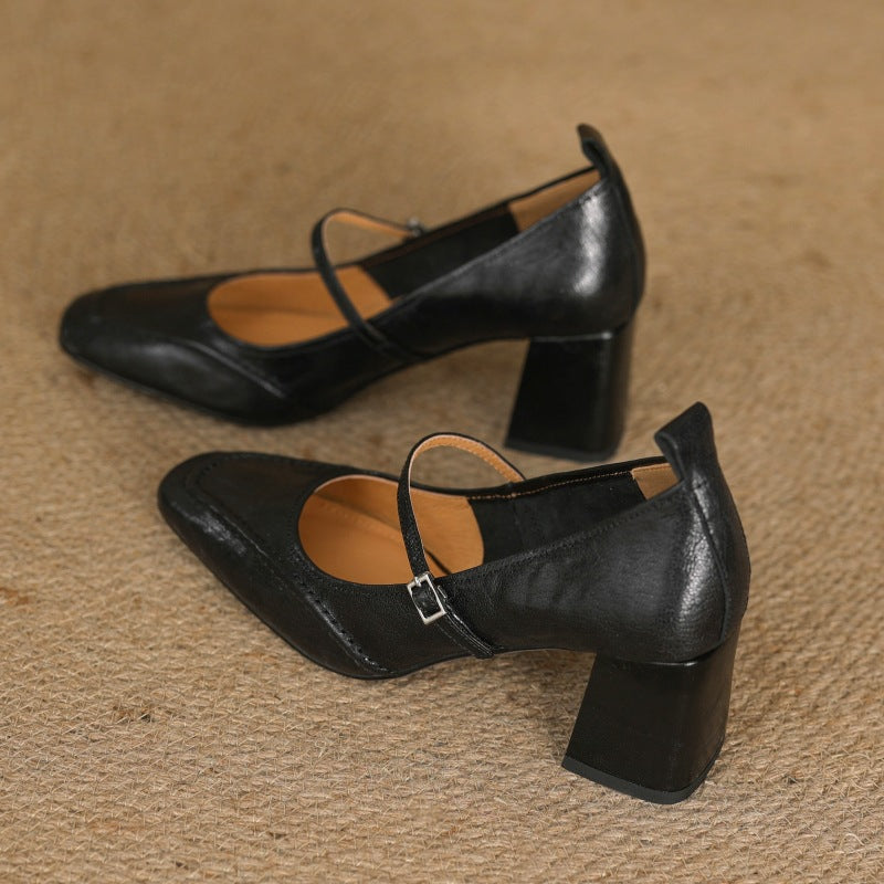 Cadria Genuine Leather Heels