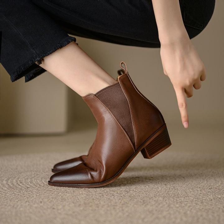 Elloria Genuine Leather Boots