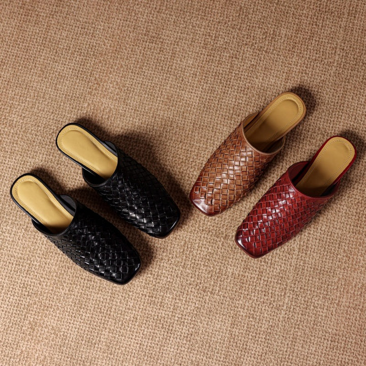 Varelina Genuine Leather Mules