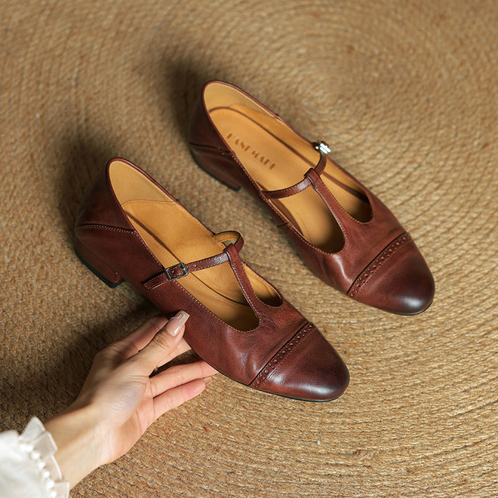 Jasmine Genuine Leather Flats