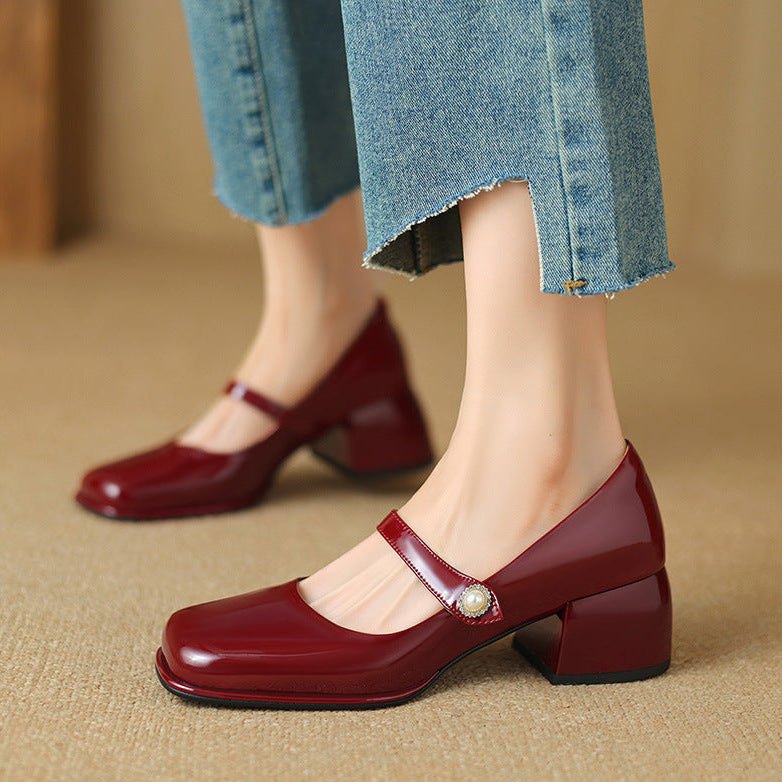 Cara Genuine Leather Heels