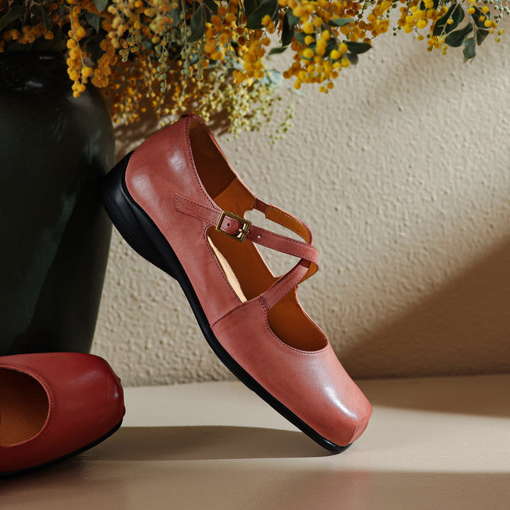 Fina Genuine Leather Flats