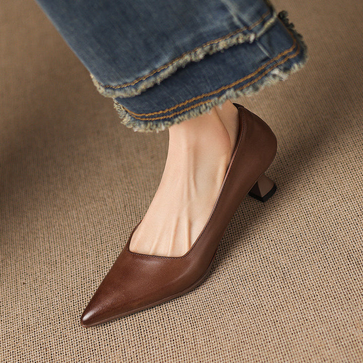 Valeria Genuine Leather Heels