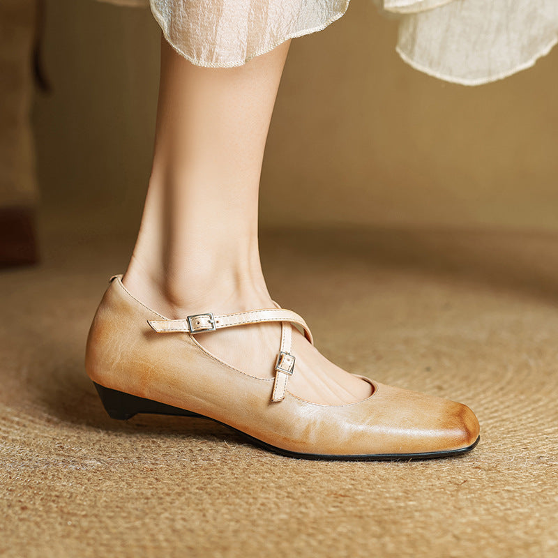 Iria Genuine Leather Flats