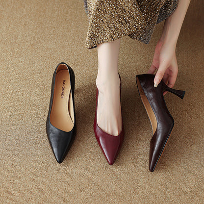 Aurel Genuine Leather Heels