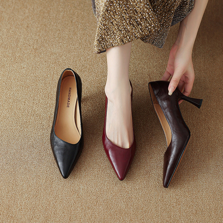 Aurel Genuine Leather Heels